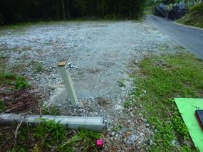 墓地用の水道設備完成の画像